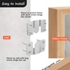 Flush Mount Brackets, Concealed Headboard Wall Fixings Brackets, Stainless Steel