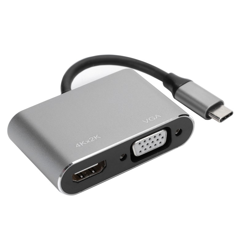 Adapter TypeC Hub to VGA HDMI DVI Displayport/3.1 Ethernet Converter