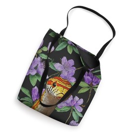 Corn Snake Purple Rhododendrons Vintage Plants Tote Bag