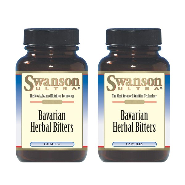 Swanson Bavarian Herbal Bitters 120 Caps 2 Pack