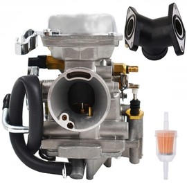 YJGZSVK Carburetor For Yamaha Virago XV 250 1995-2007 XV 125 1990-2010 V Star 250 XV250 2008-2015 Route 66 XV 250 1988-1999 Intake Manifold Boot Replaces 2UJ-14900-01-00
