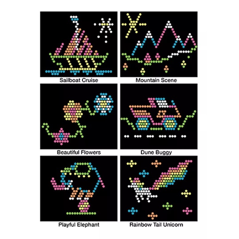 Lite Brite Clásico Con 6 Plantillas
