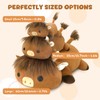 SQEQE Weighted Highland Cow Stuffed Animals, Weighted Highland Cow Plush,