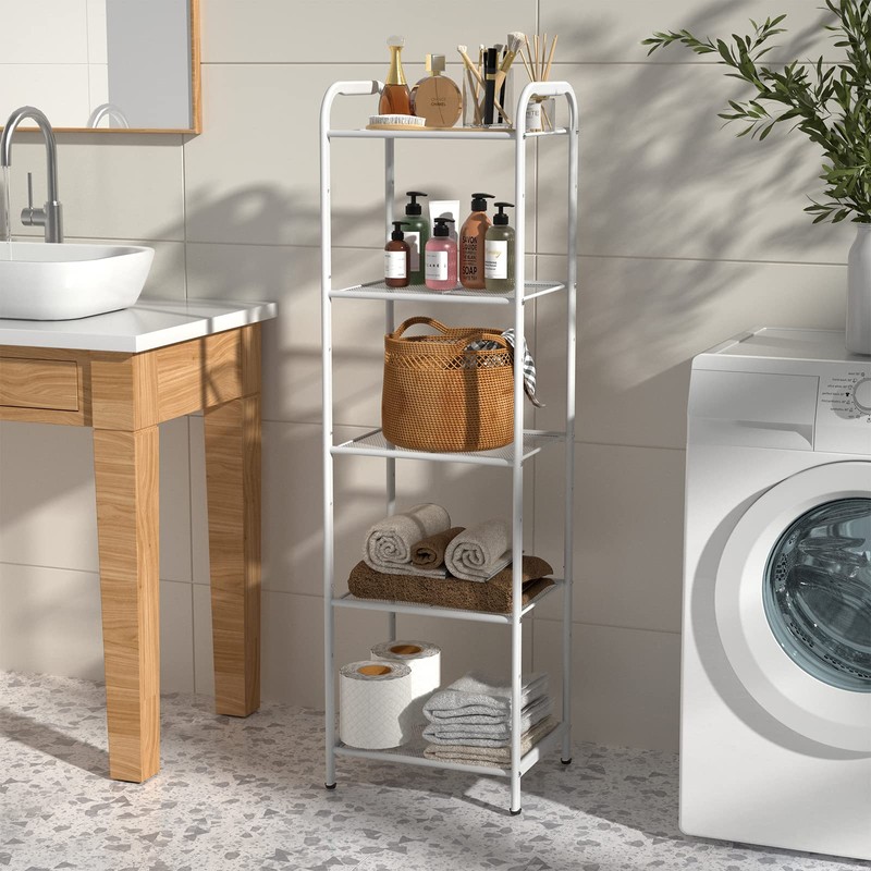 MAX Houser Storage Rack with Shelf,Industrial Style Extendable Plant Stand,