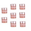 8 Pcs 10g Pink Glass Cosmetic Eye Cream Jar Bottle