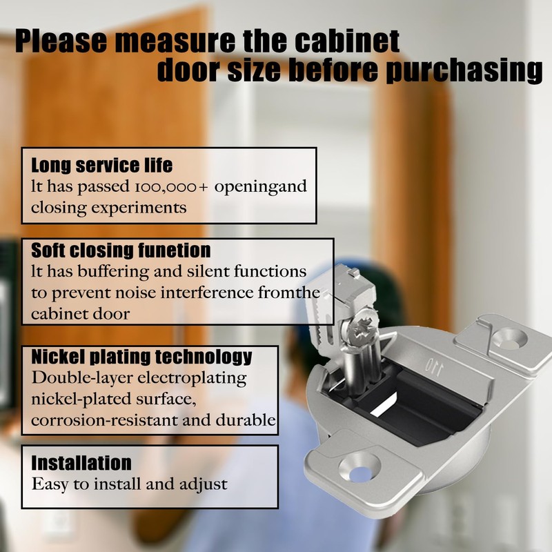 Replacement for Blum 110 Degree Screw-in Compact 33 Hinge,Cabinet Door