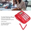 Corded Desktop Phone Wired Fixed Telephone with Big Ringtone Luminous