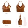 Women Tote Bag Handbags PU Leather Fashion Hobo Shoulder Bags