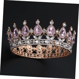FRCOLOR Tiara Crown Crystal Tiara for Wedding Engagement Prom Party Decorations