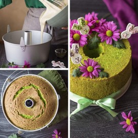 Decora 0062685 Backform Angel Food Ø 17,5 x 8,5 cm H, Legierter Stahl, 8 inches, Silber/Schwarz