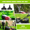Vicue Upgraded 4 Sets Lawn Mower Handle Knobs Nut Bolts,