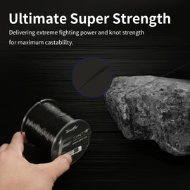 ThornsLine Force Monofilament Fishing Line - Superior Mono Leader Materials - Exceptional Strength Nylon Fishing line 2-100lb, Abrasion Resistant Mono Line