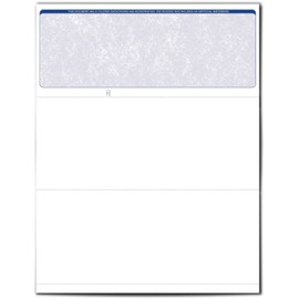 VersaCheck Secure Checks - 500 Blank Business Voucher Checks - Blue Classic - 500 Sheets Form #1000 - Check on Top