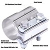Vitonsbay 2.5 Inch Exhaust Clamp, 2 1/2 inch Lap Joint