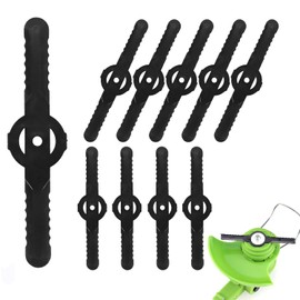 ZEACCT 50-Piece Replacement Trimmer Blades for Cordless Grass Trimmers, Durable Plastic Cutting Heads for Lawn Mowers and Weed Trimmers – Compatible with Multiple Models (Black)