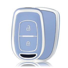 OFFCURVE Car Key Cover Car Key Case Key Fob Cover Car Key Protector 2 buttons Compatible with Renault Dacia Logan Duster Dokker Sandero Stepway Spring Twingo Clio Scenic Master Laguna Symbol Megane