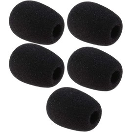 Wpppan Replacement Microphone Sponge Windshield Foam Cover for CVG18-B/C Gooseneck Capacitor Pop Filter Microphone Accessories 5pcs