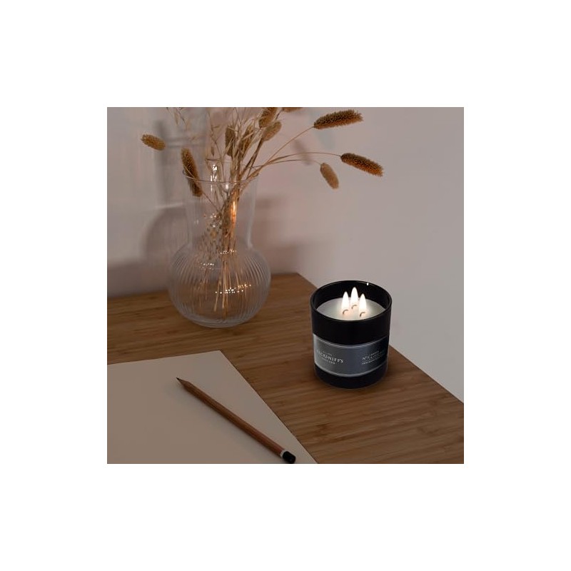 Pecksniff's Amber & Oud Wood Candle | 3 Wicks, 515g