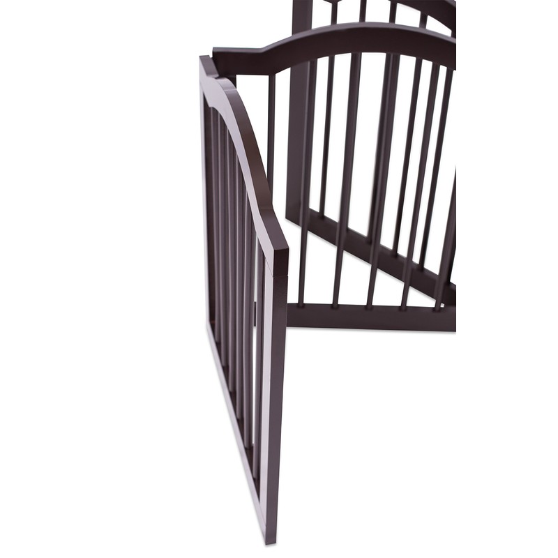 INTERNET'S BEST Arched Top Dog Gate | 3 Panel, 24"
