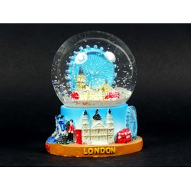 Snow Globes Medium, Composite- London Eye and Skyline, London Collectable Souvenir