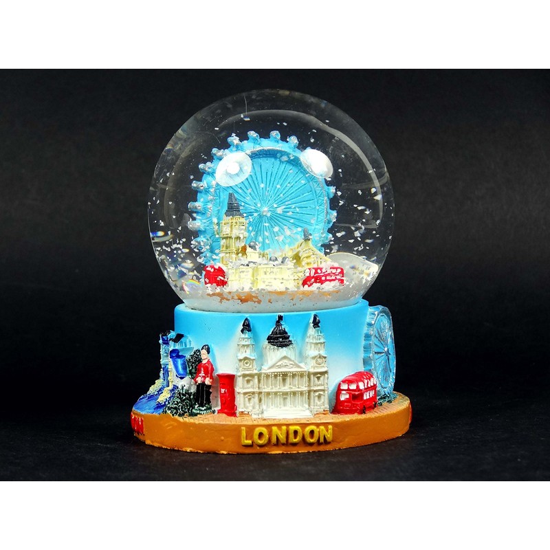 Snow Globes Medium, Composite- London Eye and Skyline, London Collectable