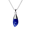 Franki Baker Pretty 925 Sterling Silver Leaf Shaped Natural Blue