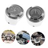 Vaguelly Set of 2 22-25mm Motorcycle Handlebar Thermometer Clock Night-Reading