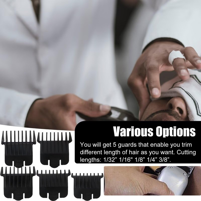 Fit for Andis PM-T/D-4-5 Pack Trimmer Attachment Combs - 1/32”