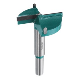 HARFINGTON Forstner Drill Bit 1-31/32" (50mm) Tungsten Carbide Wood Drill Bit Hole Opener Cutter for Hinge Drilling Woodworking, Green