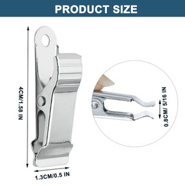 Litoexpe 12 Pcs 1/2 Inch Mini Metal Spring Clamps Alligator Clips