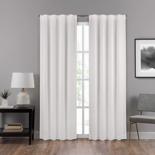 ECLIPSE DraftStopper Room Darkening Curtains for Bedroom - Summit Solid
