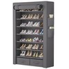 OYREL Shoe Rack Storage Cabinet 32 Pairs Organizer Shelf Tall