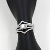 Uloveido 925 Sterling Silver Pointed V Shaped Ring Guard Enhancer