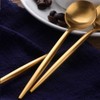 Bisda Portuguese Coffee Spoon Tea Spoon Set, Gold, 18-8 Stainless