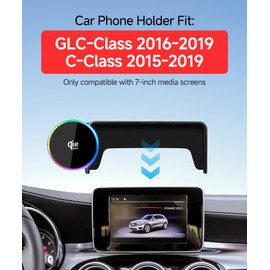 Qi2.2 25W Wireless Charger Car Phone Mount for Mercedes-Benz GLC 2016-2019