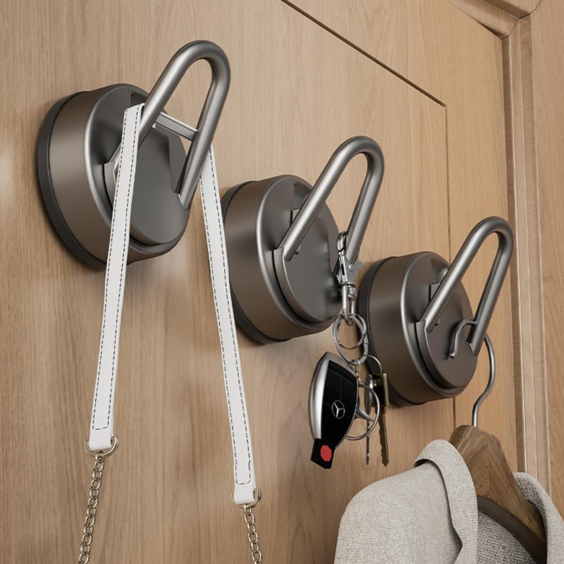 Boxonly Heavy Duty Suction Cup Hook - Gun Grey No