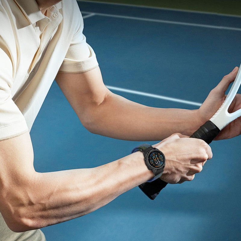 RosMank 26 mm Quickfit Braided Bracelet Compatible with Garmin Fenix