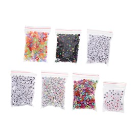 DOITOOL 1900pcs Alphabet Beads Durable Craft Beads for DIY Jewelry Making Kit for Bracelets Necklaces and Accessories