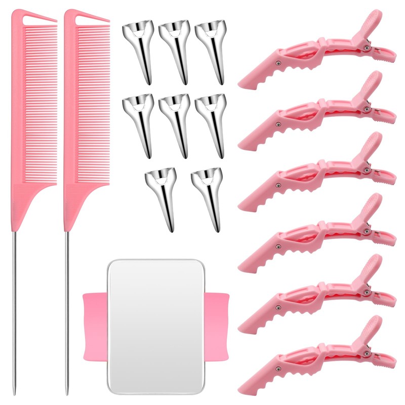 Hair Styling Tools Set - 17 Pieces Including Sectioning Rings,
