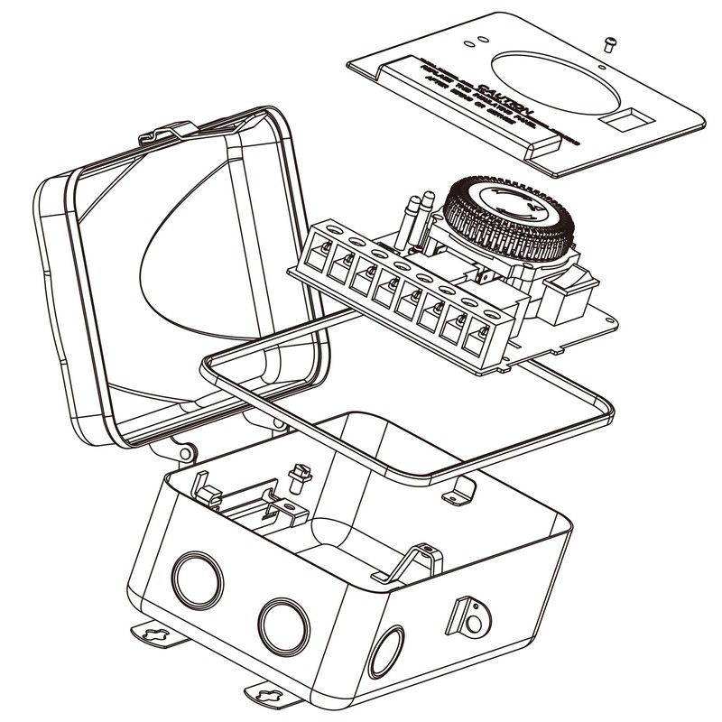 BN-LINK Pool Timer, Outdoor Mechanical Timer Switch for Water Heater,