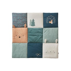 Vertbaudet Magic Forest Baby Play Mat / Playpen Insert Oeko-Tex Green Printed 100 x 100 cm