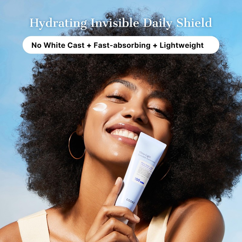 COSRX Ultra-Light Invisible Sunscreen SPF 50 Face Moisturiser, PA++++ Korean