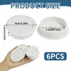 Pack of 6 White Cable Grommets for Desk, 50 mm