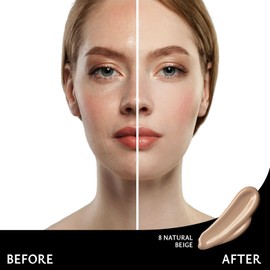 Khasana Moisturizing Liquid Foundation, Flawless Matte Finish Makeup, Full Coverage & Longwear, Lightweight Foundation Formula #8 Natural Beige