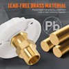 TONDA RV City Water Inlet with Check Valve, Brass Thread