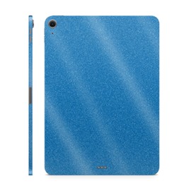 Glossy Glitter Tablet Skin Compatible with Apple iPad Air 11" (M3) 2025 - Solid Blue - Premium 3M Vinyl Protective Wrap Decal Cover - Easy to Apply | Crafted in The USA by MightySkins