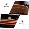 TOVINANNA 4pcs Portable Retro Wood Combs Wide Tooth Detangling Static