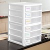 Sterilite 3-Pack Wide 3 Drawer Unit, Plastic Desktop Organizer with