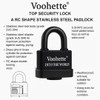 70mm Outdoor Heavy Duty Padlock Small Shackle 4 Keys Hardened