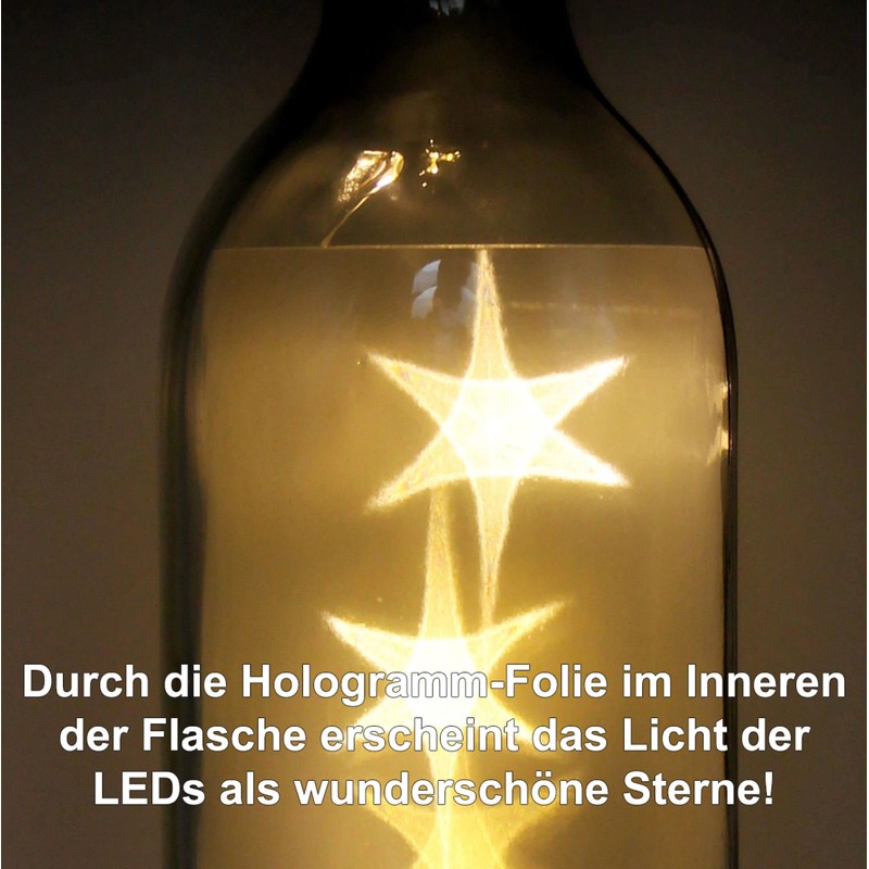 WB wohn trends LED Bottle with Motif, Fern bei den
